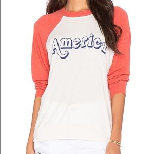 Wildfox America Graphic Sweatshirt Top